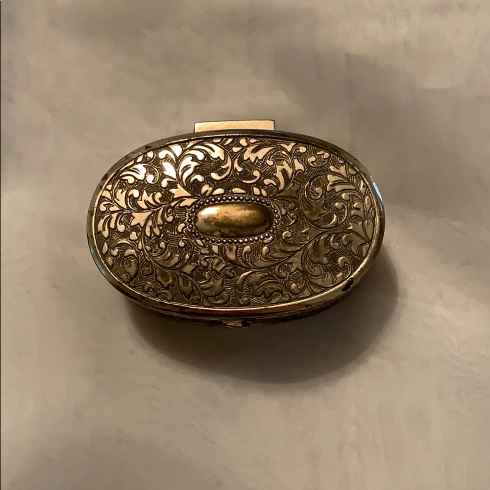 Vintage Silver Jewelry Box